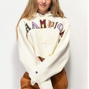 Champion Reverse Weave old english Crop hoodie